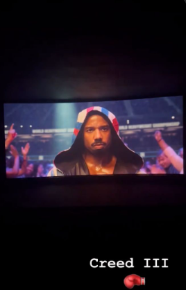 Adonis Creed entrant sur le ring, Creed III